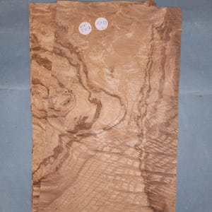 Olive Ash veneer - 2 consecutive sheets 18x33cm - ET227