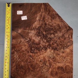 American Walnut burr veneer - 4 consecutive sheets 19x24cm - ET427