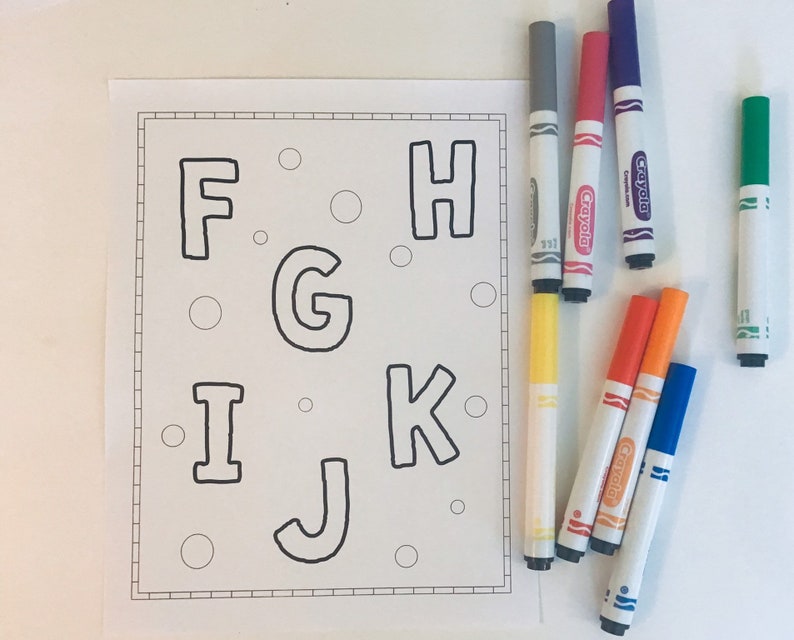 Alphabet Coloring Pages/Letter Coloring Pages/Kids Coloring | Etsy