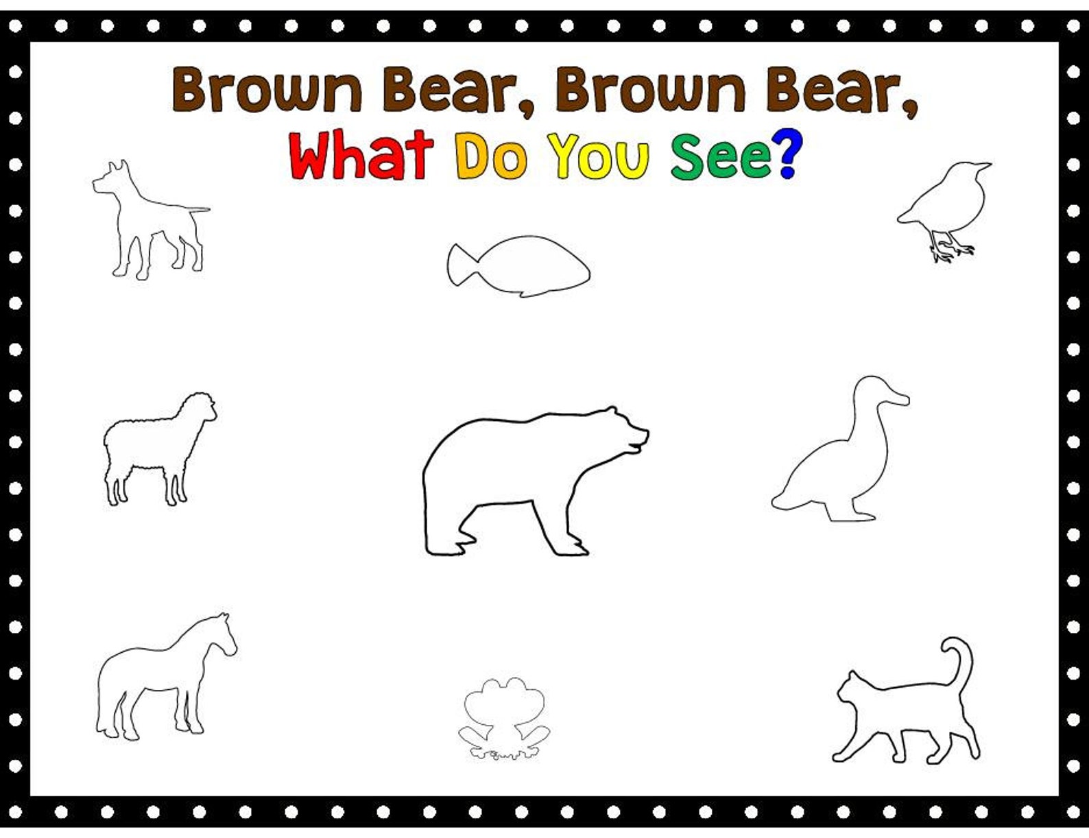 Brown Bear Brown Bear Game Digital Download | Etsy
