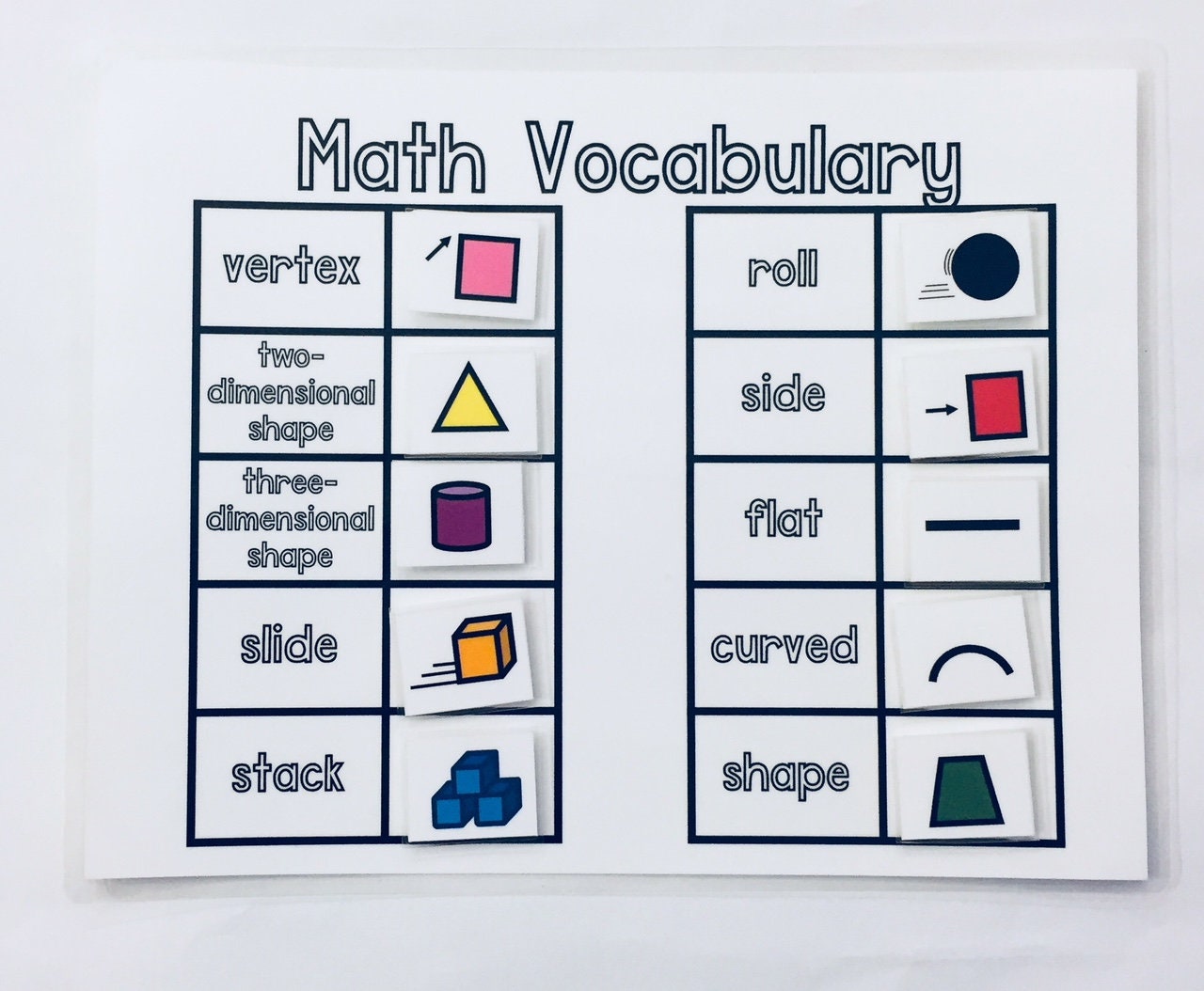 Math Vocabulary/Learning Game-Educational Math Game-Preschool | Etsy