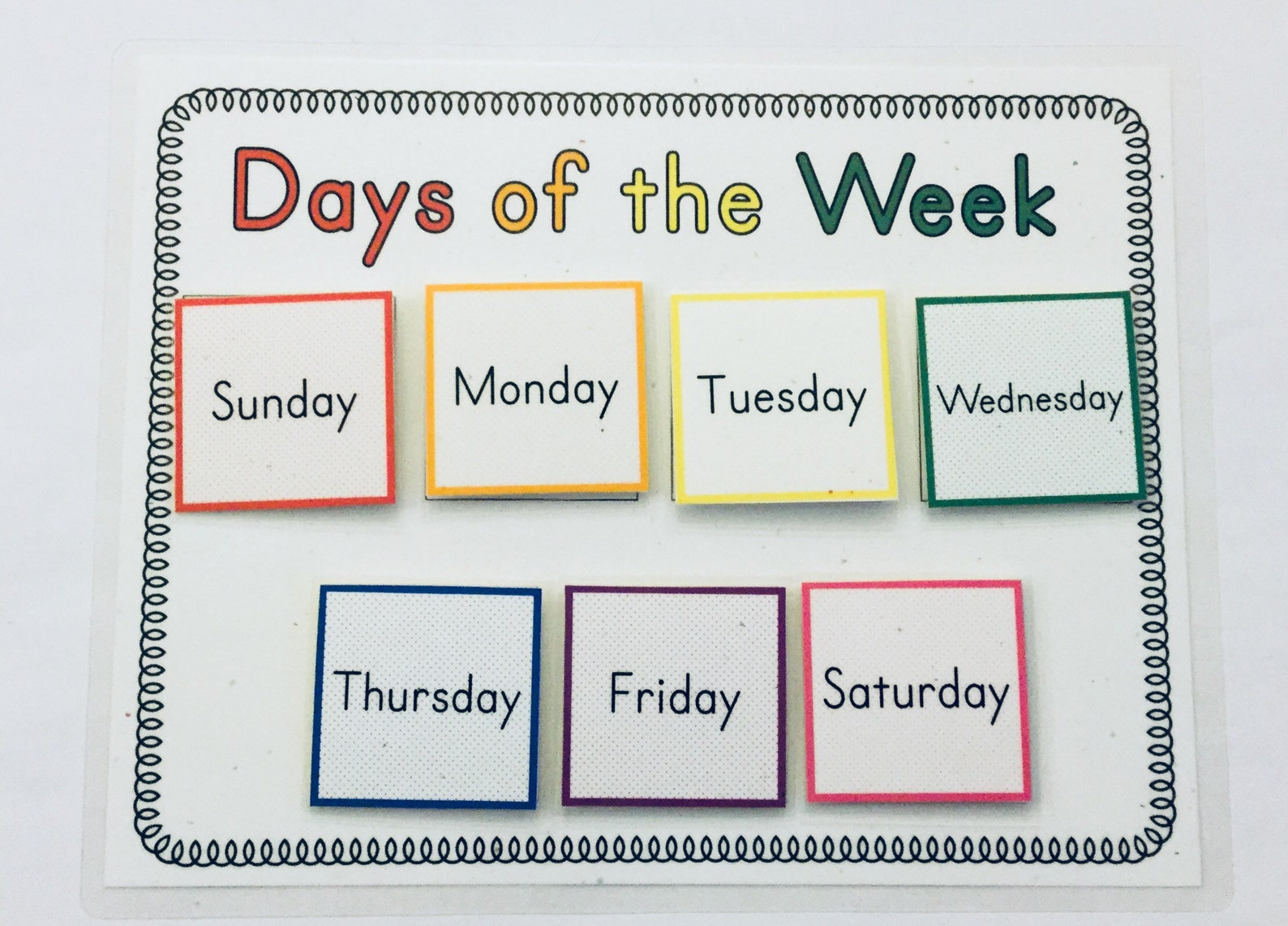 Wordwall days of the week