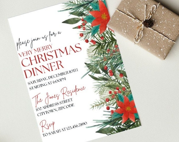 Christmas dinner invite images