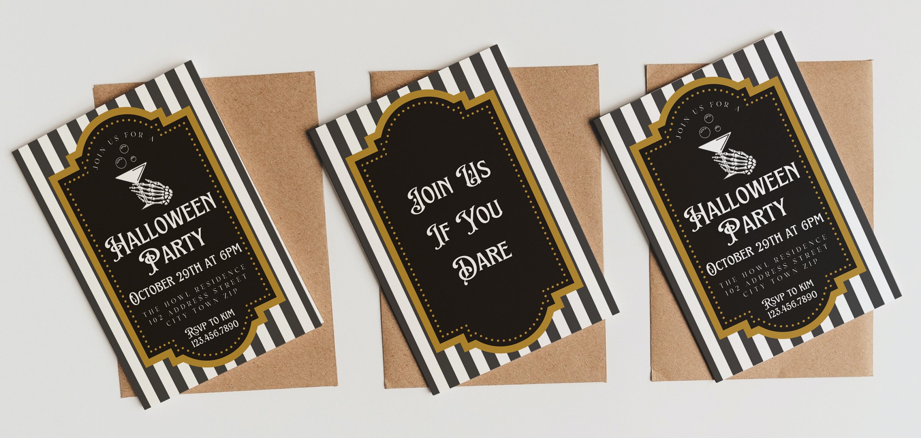 Editable Halloween Party Invitation Vintage Halloween Party Invitation Adult Halloween