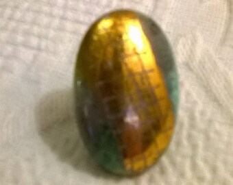 Hand painted porcelain ring