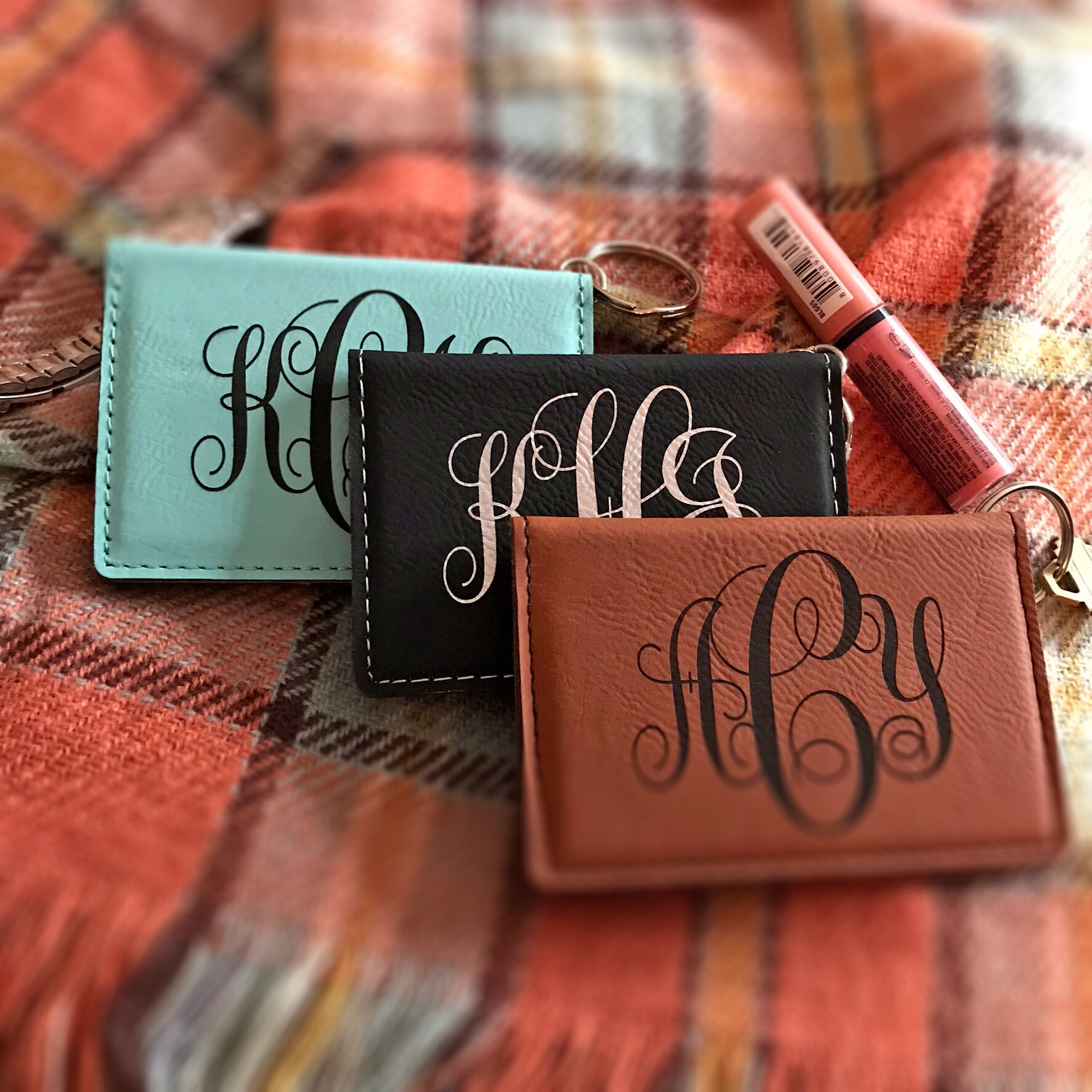 Monogram ID Wallet Key chain