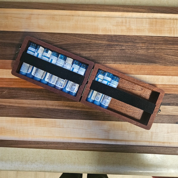 Homeopathic Medicine Storage Case - Hardwood