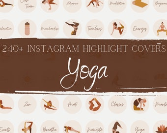 240+ Yoga Professional Instagram Highlight Icons | Highlight Covers | Instagram Story Highlight Icons - Yoga Teacher Namaste IG Story