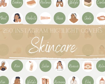 250 Skincare Esthetician Instagram Highlight Icons | Highlight Covers | Instagram Story Highlight Icons - Skincare IG Story Covers