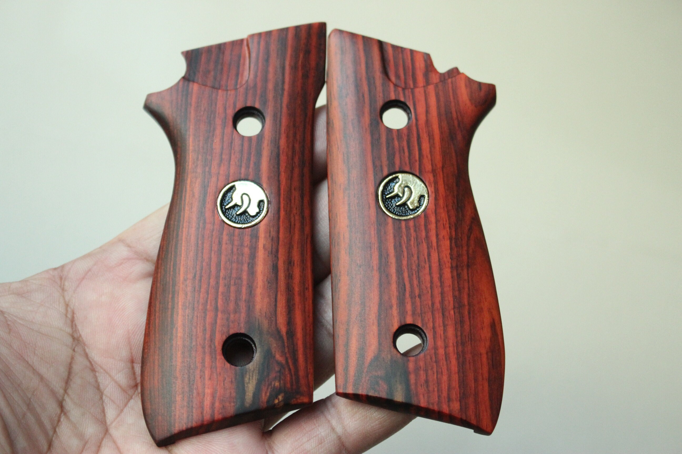 wood grain Grips for Taurus PT 92 with Decocker Model Etsy