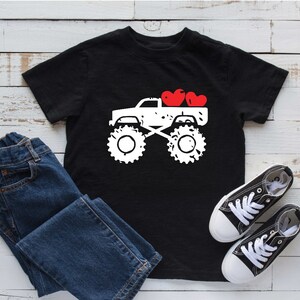 Kinder T-Shirt | Kinder LKW-Shirt | Valentinstag LKW-Shirt für Kinder | Kinder T-Shirt | Jungen Valentinstag Shirt | Jungen LKW-Shirt | Jungen Valentin