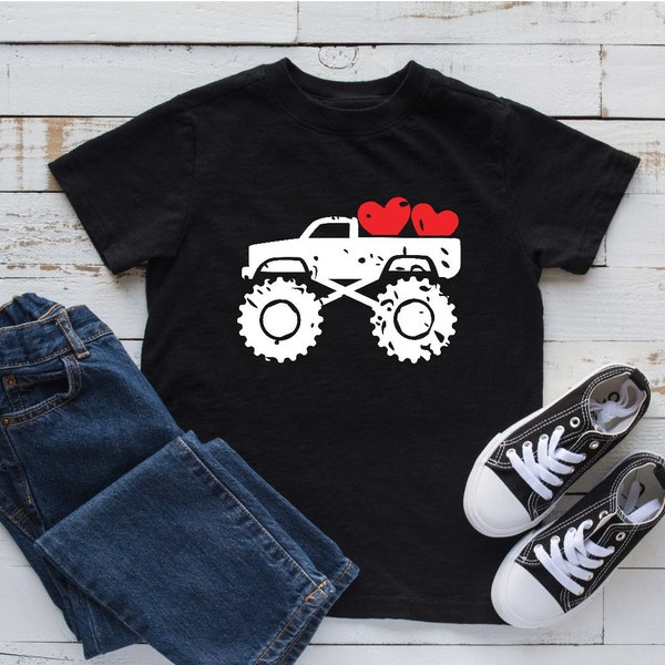Kids Valentine Shirt | Kid Truck Shirt | Kid valentine truck shirt | Kid Shirt | Boys Valentine Shirt | Boys Truck shirt | Boys Valentine
