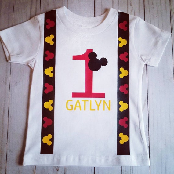 Mickey mouse birthday onesie top