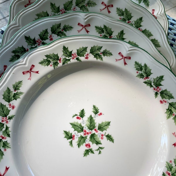 Christmas Dinner Plates Etsy