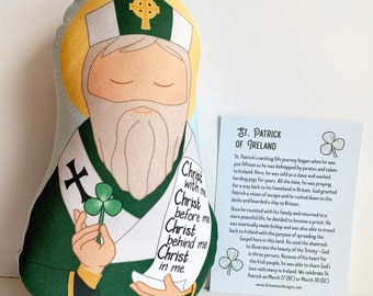 St. Patrick Snuggly Saints Doll *DIY FABRIC*