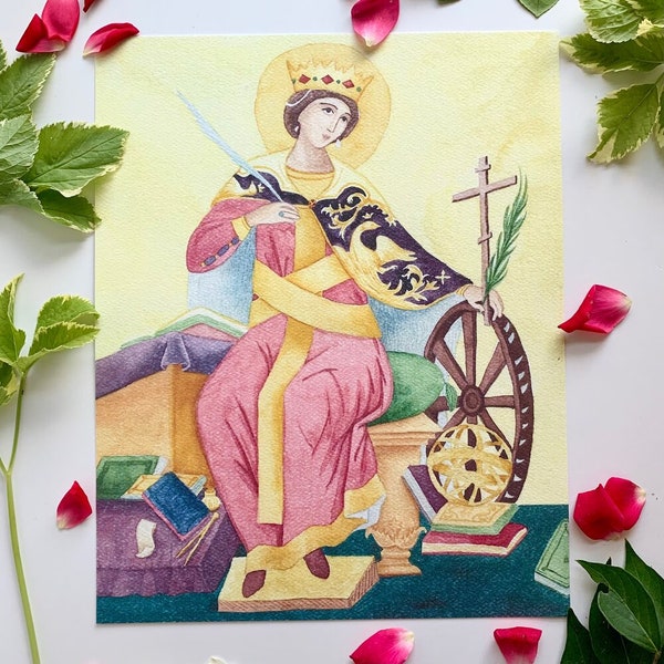St Catherine of Alexandria Art Print