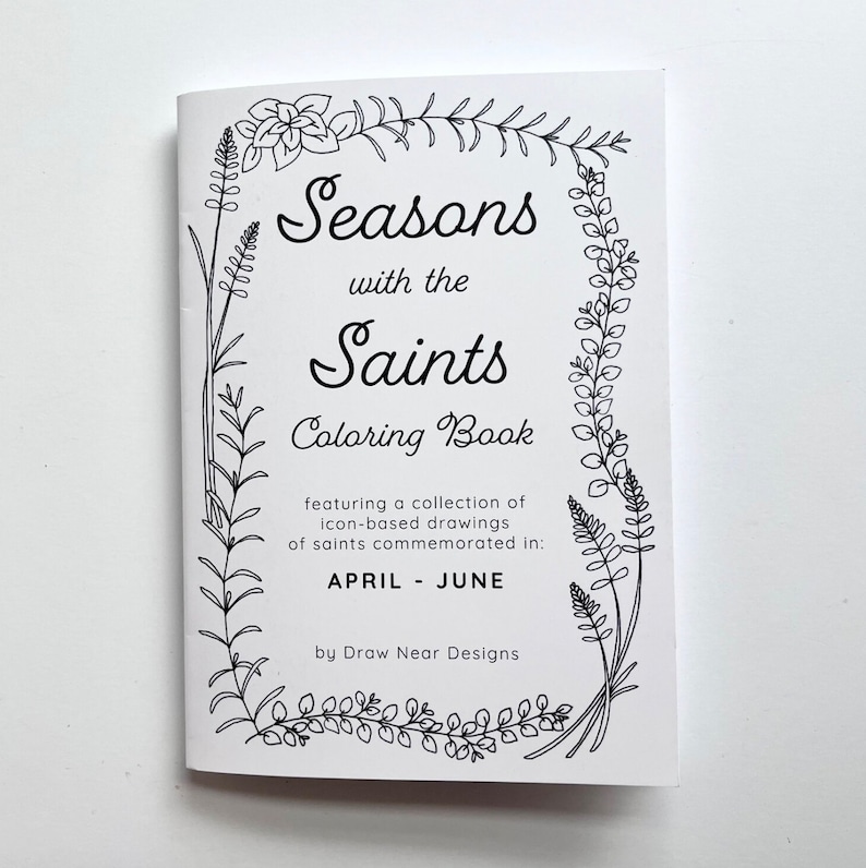 Seasons With the Saints Coloring Book (april-june) - Etsy