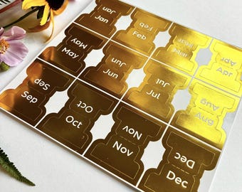 Monthly Planner Tabs