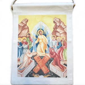 Harrowing of Hades Canvas Banner
