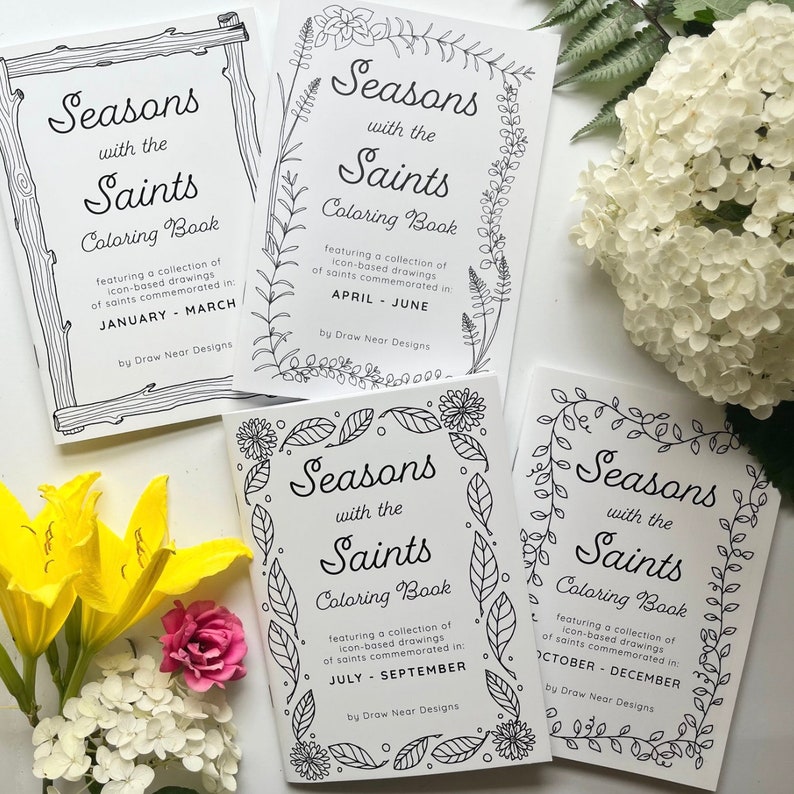 Seasons With the Saints Coloring Books - Etsy