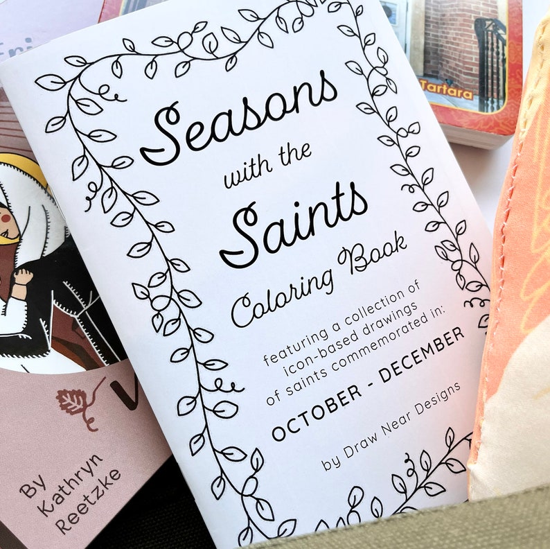 Seasons With the Saints Coloring Book (october - December) - Etsy