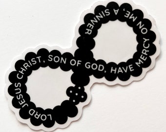 Jesus Prayer Rope Sticker