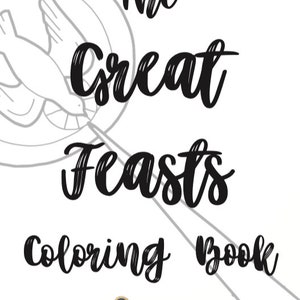 The Great Feasts Coloring Book - Digital Download