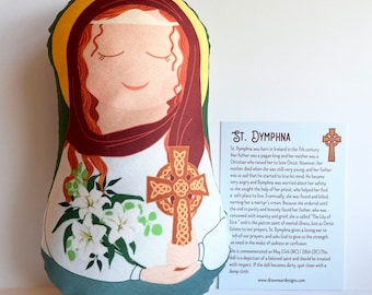 St Dymphna Snuggly Saints Doll