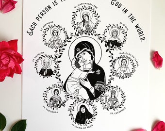 Each person is the very icon of God... Art Print