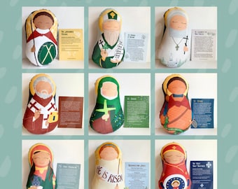 DIY Fabric Set-- ALL Snuggly Saints Dolls