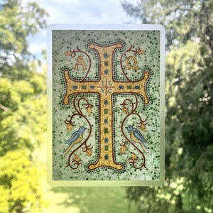 Mosaic Cross Window Cling