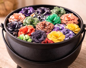 Handmade Halloween Paper Flowers – Spooky Vase Filler, Fall Decor