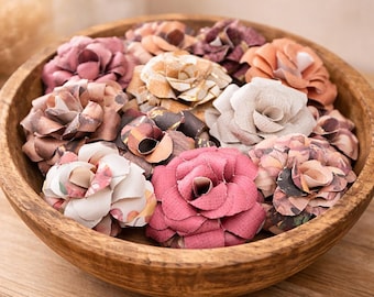 Fall Fields Paper Flowers Vase Filler: Rustic Autumn Decor, Cottagecore Gift