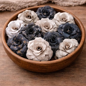 Theater of Stars Paper Flower Vase Filler: Navy, Gold and Gray Star Map Decor