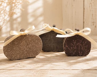 Mulberry Manor Decoupage Wood Pumpkin Decor | Cottagecore Fall Shelf Sitter, Rustic Farmhouse Style