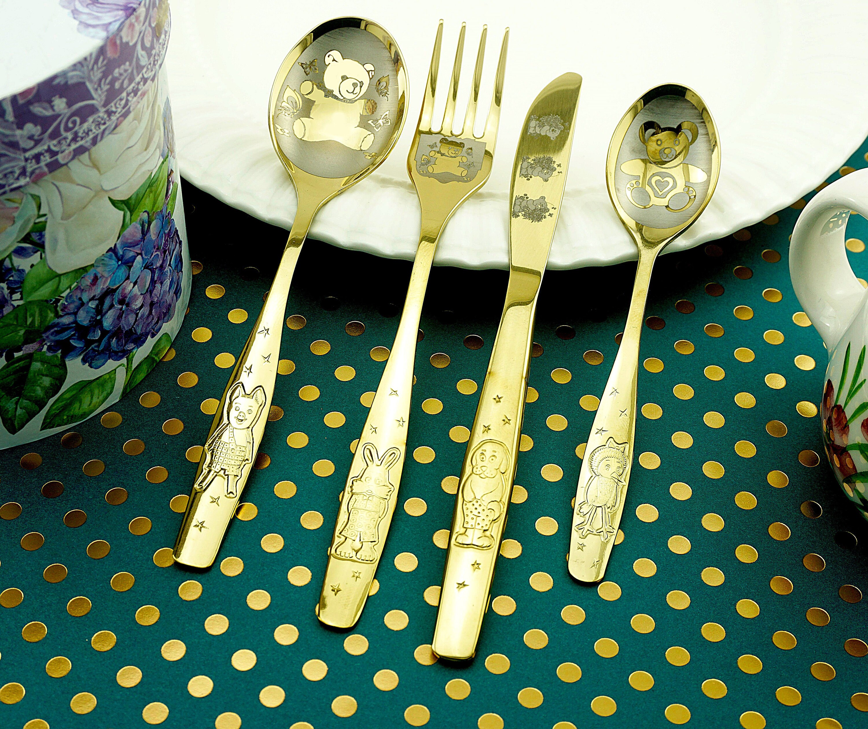 Baby Cutlery Engraved Set Etsy
