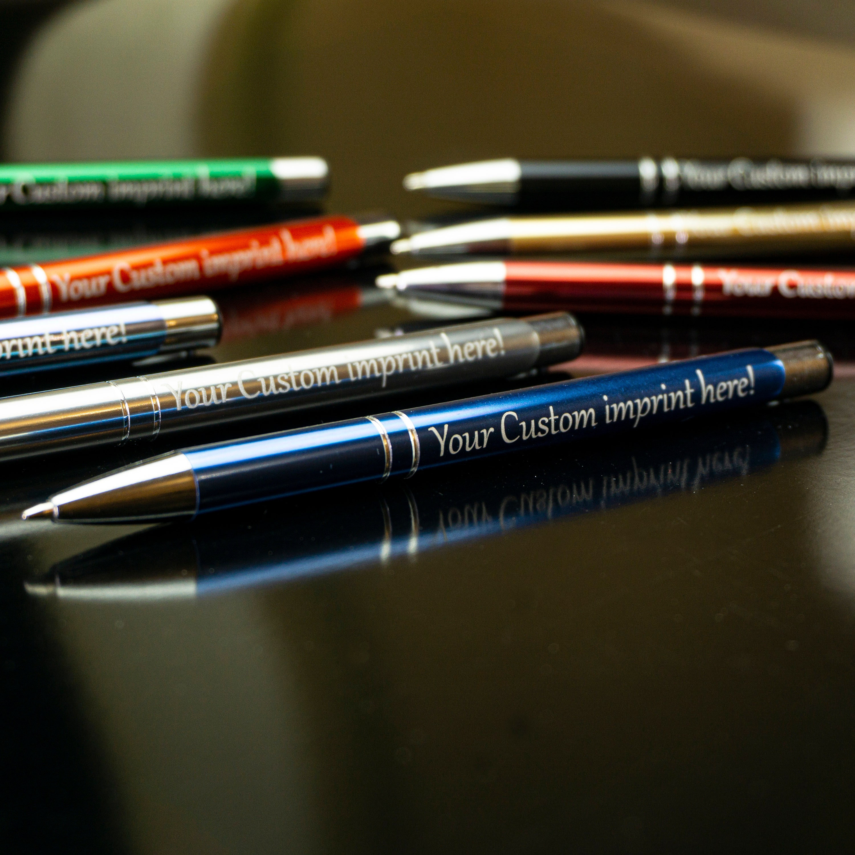 20pack Custom Personalized Pen, Diamond Pens Name pens Black Ink Pen  company pen
