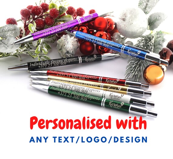 Personalized Ink Pens Personalized Pens Business Pens Etsy