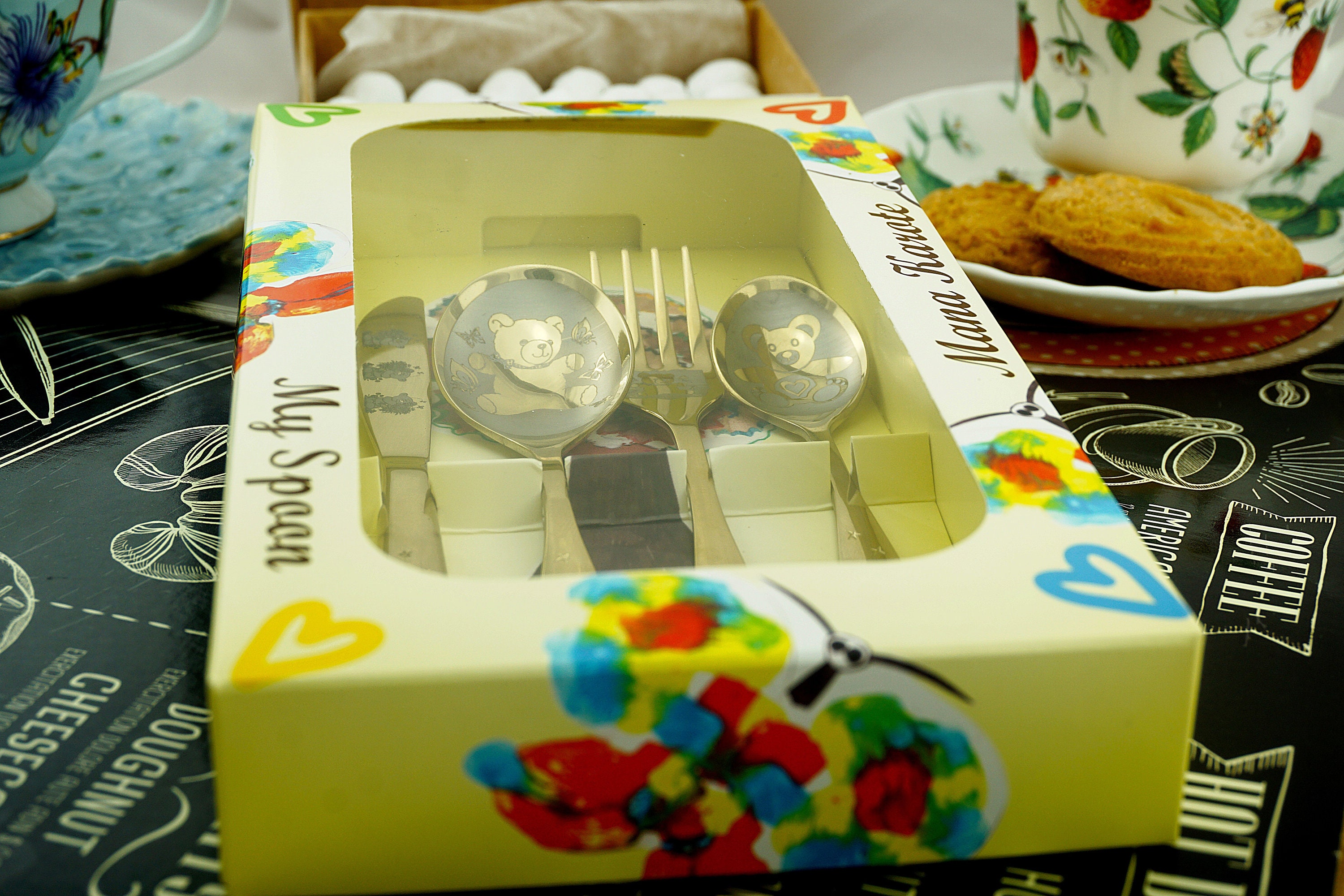 Baby Cutlery Engraved Set Etsy