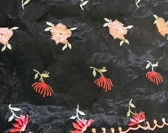 Embroidered Organza Voile Dress Fabric Fancy Costumes Decorations