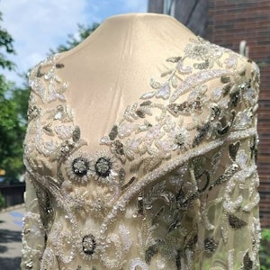 Haute Couture Hand Beaded Ivory