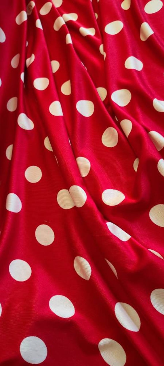Buy White on Red Polka Dot Silk Jersey Dress Fabric Online in India - Etsy Buy White on Red Polka Dot Silk Jersey Dress Fabric Online in India - Etsy