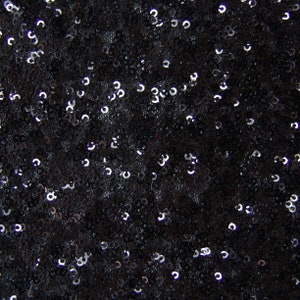 Tkanina tiulowa Couture Black Allover Sequin