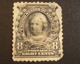 Martha Washington**1902 Vintage U.S. Stamp**Cancelled, Scott #306**Only 1 in Stock!!