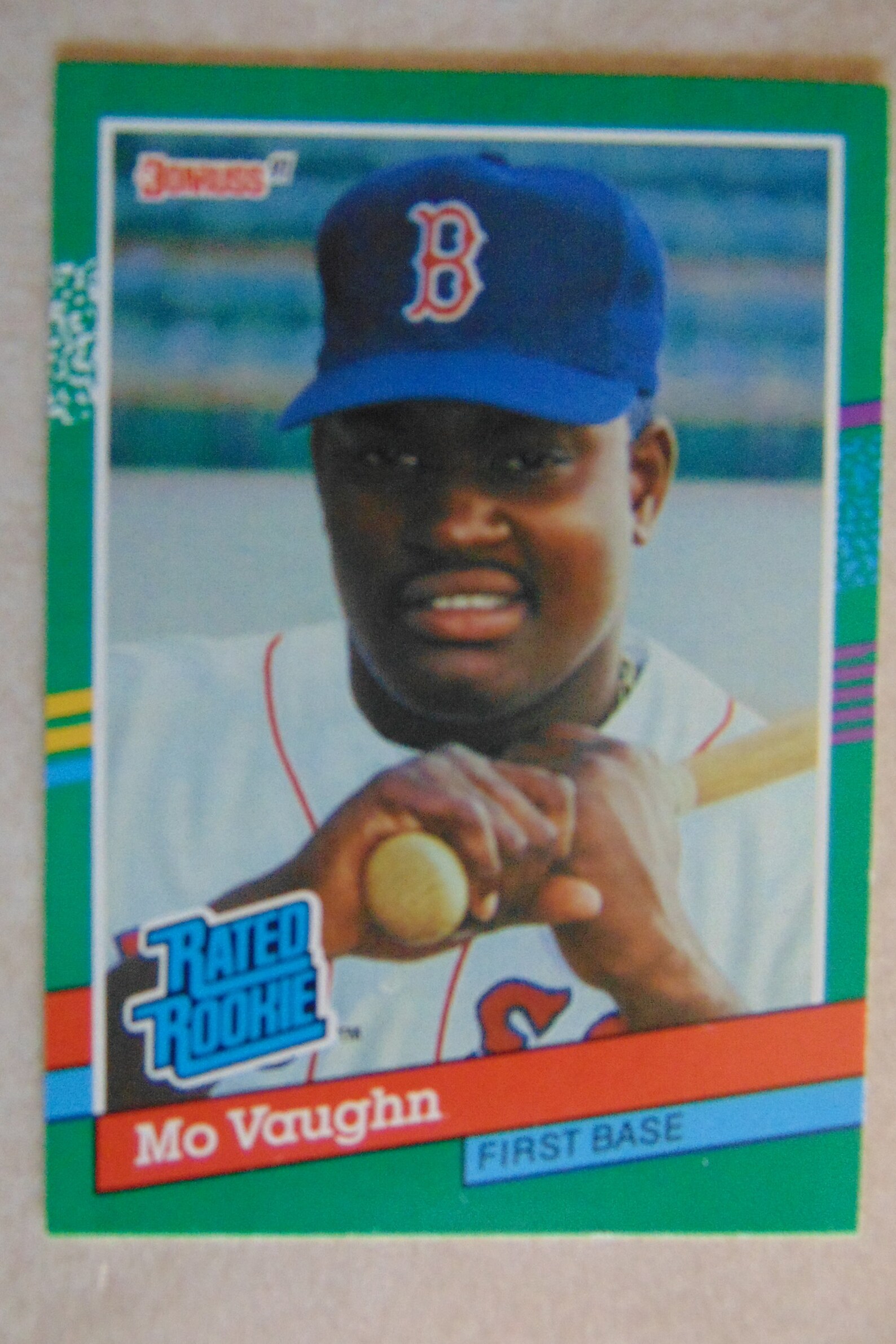 Mo Vaughn 1991 Donruss BaseballRated Rookie RC 430 Boston Etsy