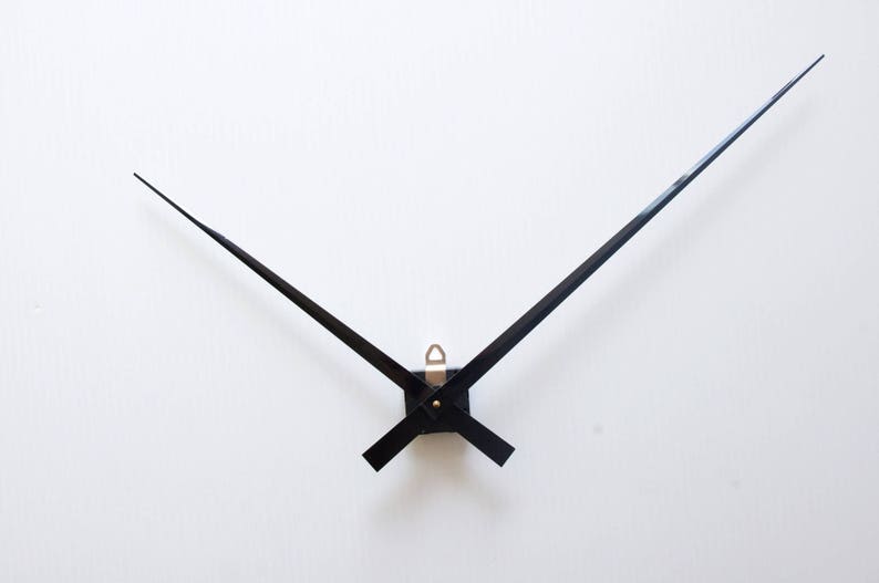 grande horloge géante mécanisme d'horloge grandes aiguilles géantes 33/45cm diy pendule géante à quartz piles horloge murale nue garantie image 1