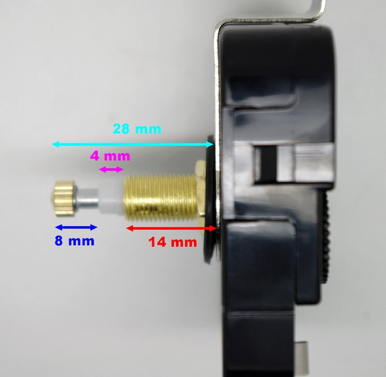 horloge géante mécanisme d'horloge mouvement d'horloge à quartz grandes aiguilles extra-longues 20/30cm cadran épais DIY mécansime pendule image 5