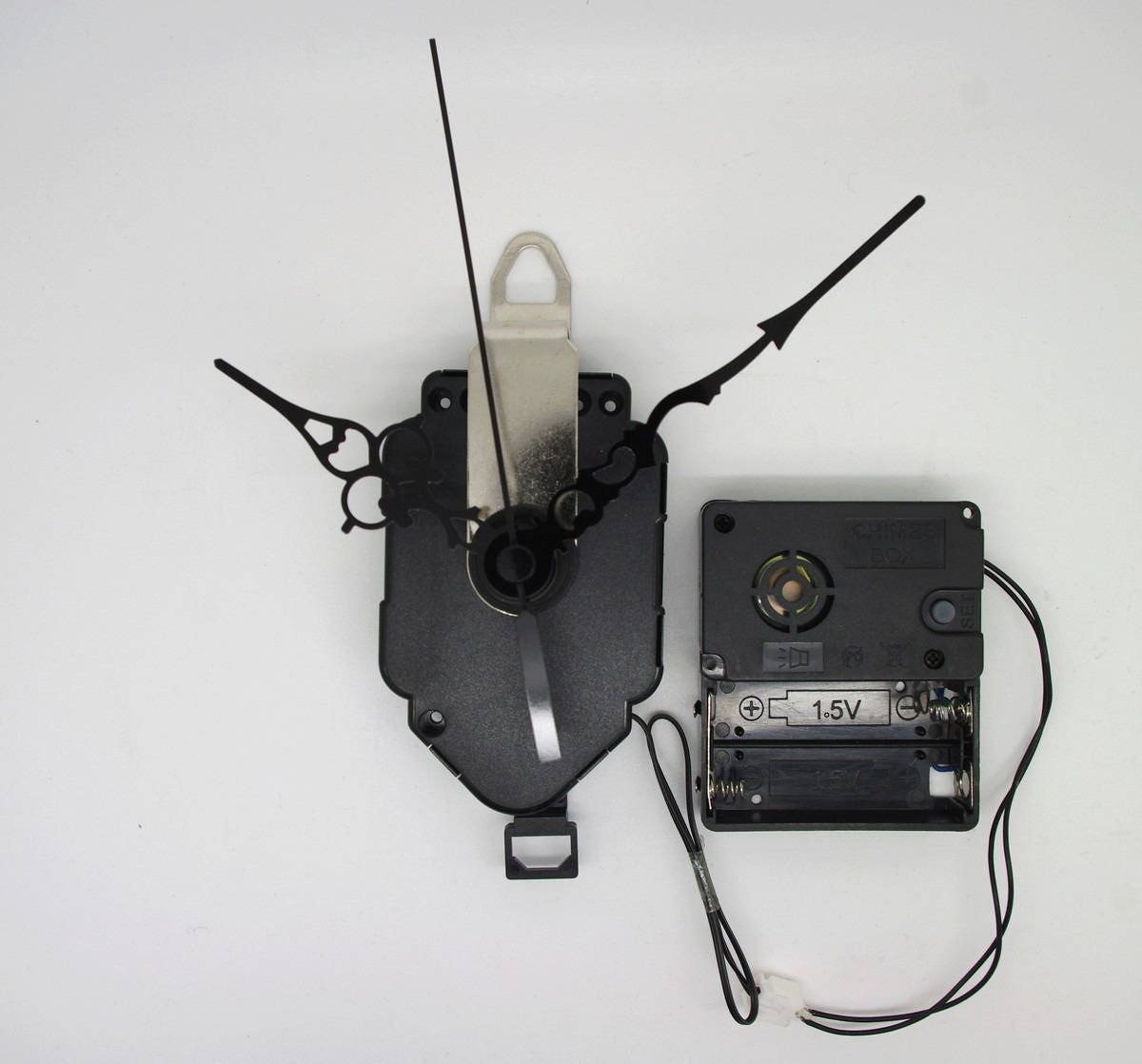 pendulum clock mechanism + bell + hands style 6.8/9.8cm DIY