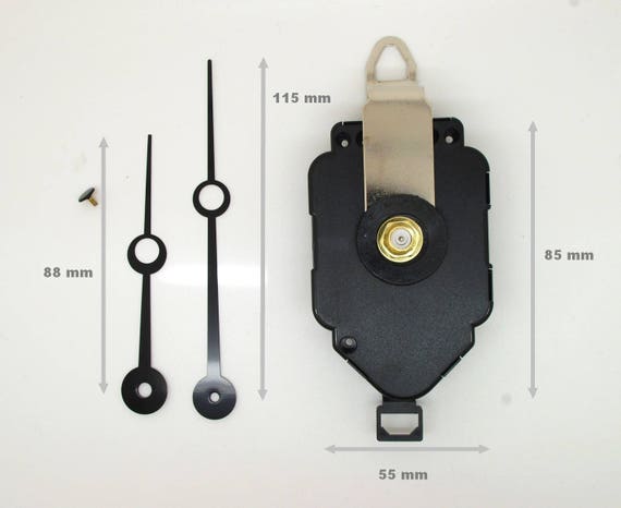 mouvement horloge pendule balancier grandes aiguilles longues 17//23cm poire DIY