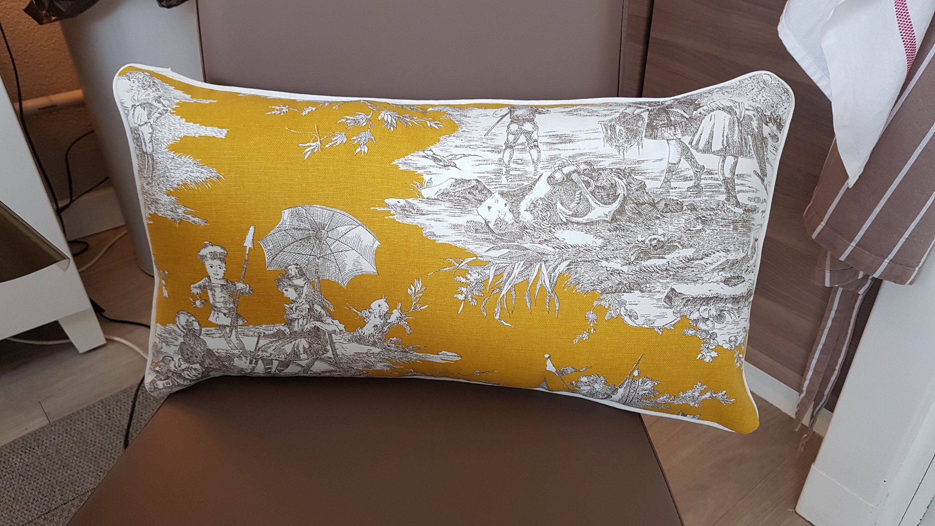 Coussin 30x50 Toile de Jouy
